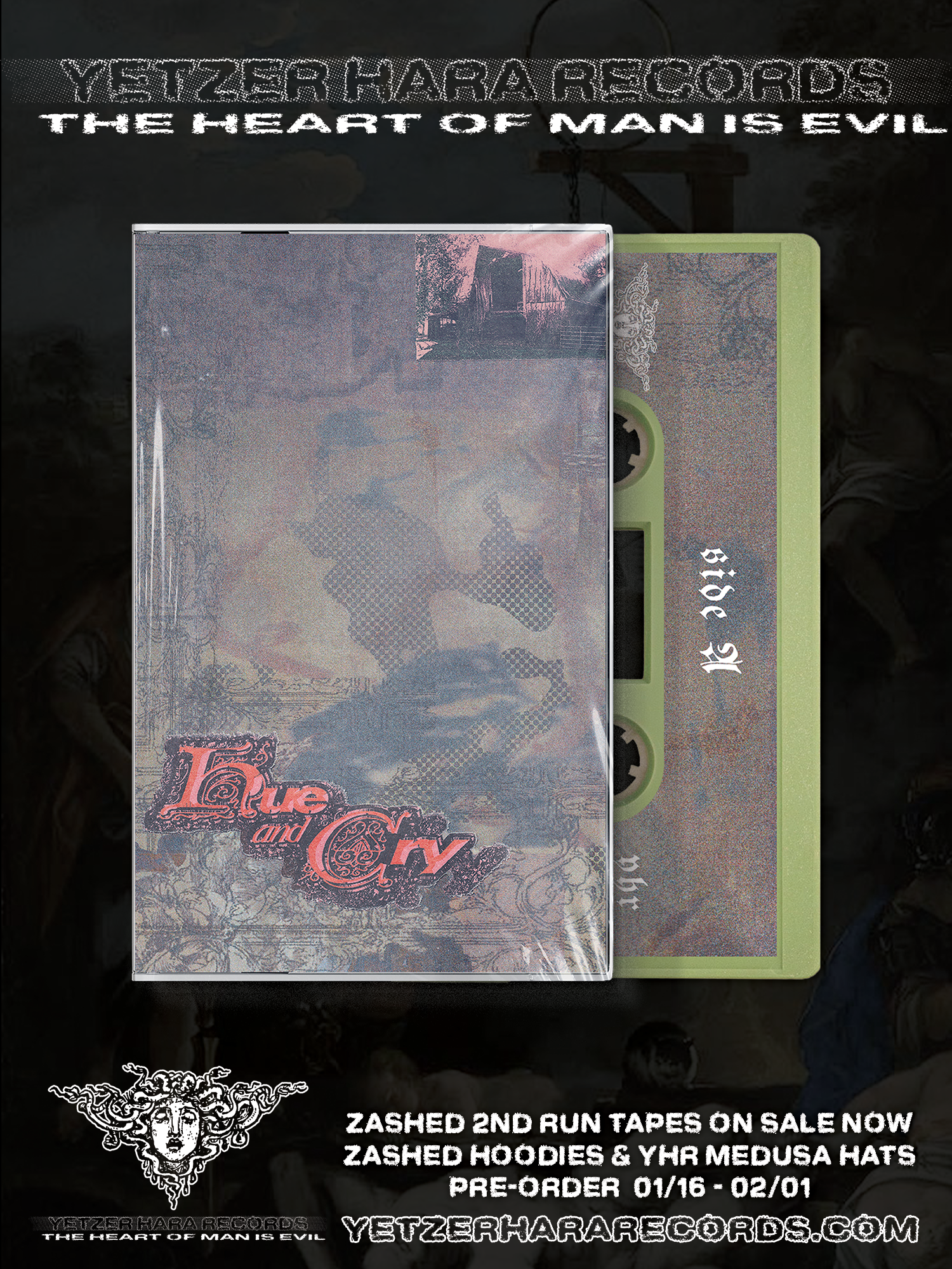 Zashed - Hue and Cry Tapes (2nd Run) – Yetzer Hara Records