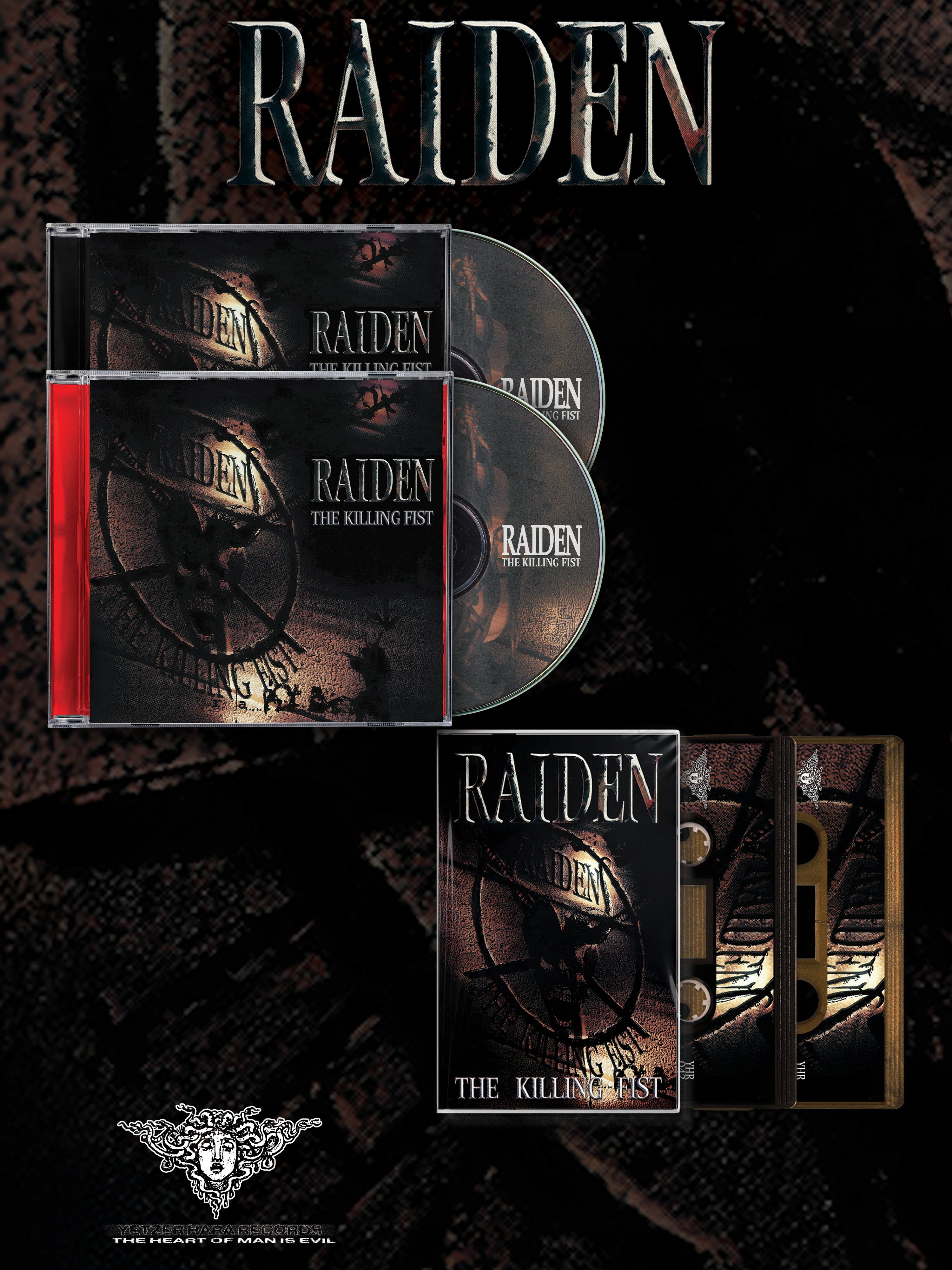 RAIDEN - THE KILLING FIST REISSUE - CDs and Tapes – Yetzer Hara